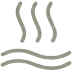 Heating function steam outline icon