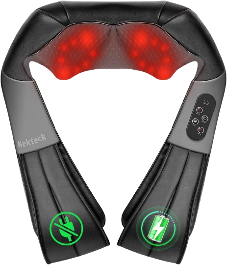 Shiatsu Neck Massager with Heat for Pain Relief Deep Tissue